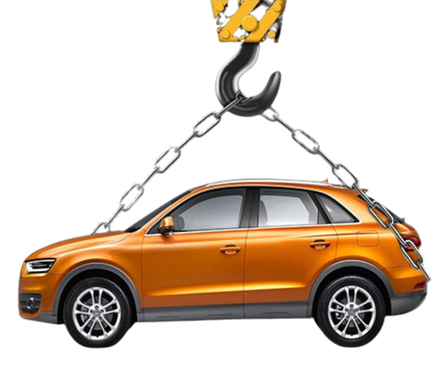 Car being towed - Jai Sri Ram Towing Services